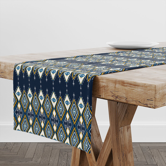 Table Runner Ethnic Style | Unique Design Decor High Quality Textile & Print Made in Eu