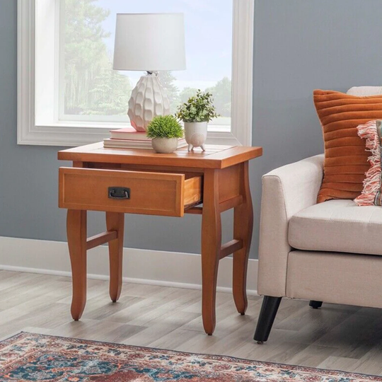 Wood End Table in Brown - 54 x 84