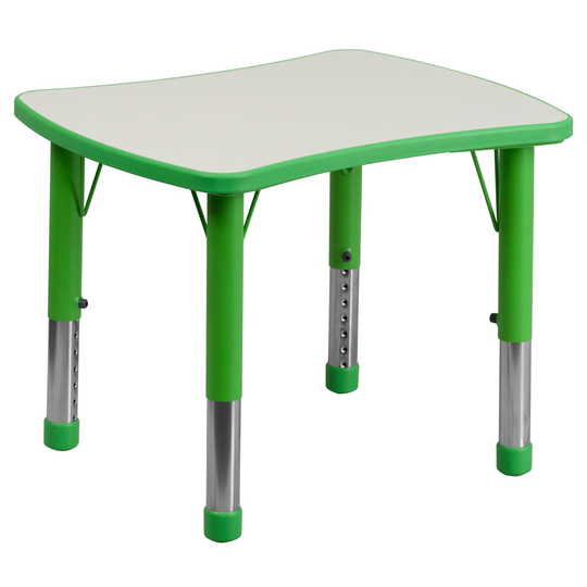 Delacora 26-5/8 Inch Wide Plastic Framed Adjustable Activity Table