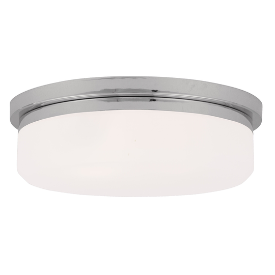 Livex Lighting Stratus Glass Steel Ceiling Mount Light