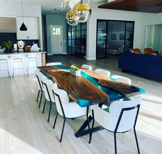 Custom Order Epoxy Resin Table - Dining Table, Coffee