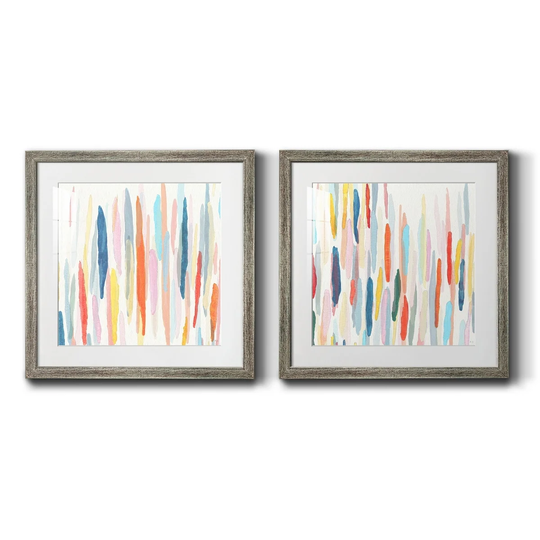Rhythm and Color I- Premium Framed Print - Ready to Hang - Multi-Color