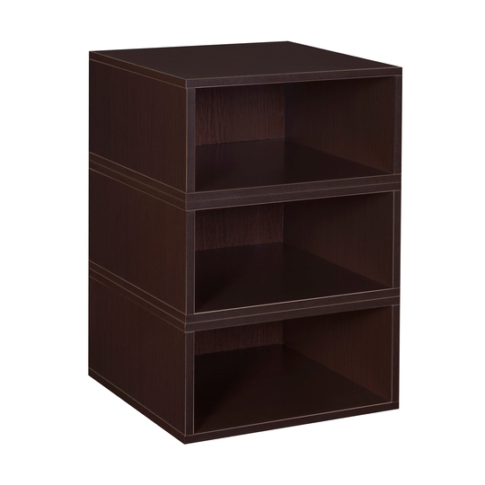 Noble Connect Storage Set- 3 Half Size Cubes- Truffle