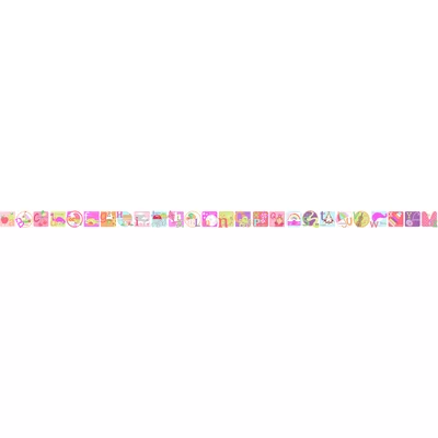 ABC 16.4'L x 6"W Wallpaper Border