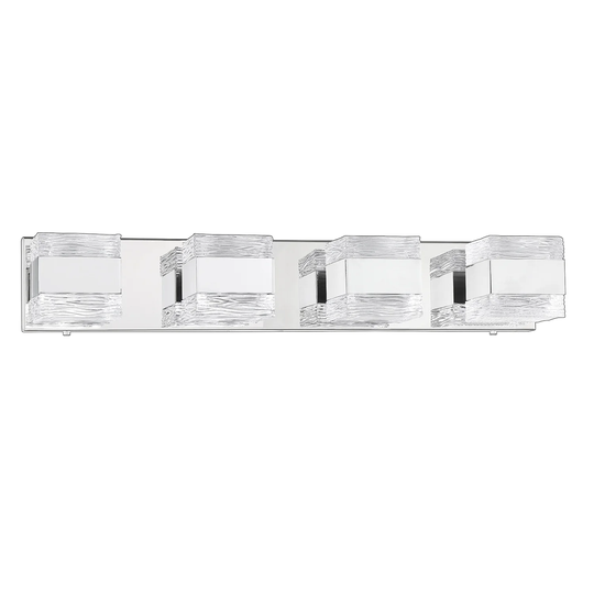 Cubix 4-Light Chrome Vanity Light