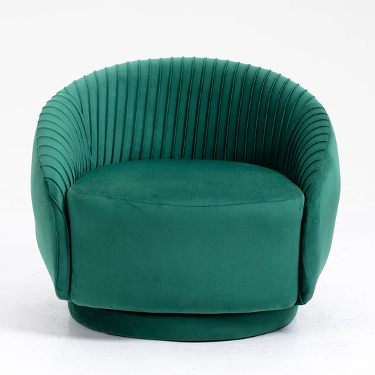 Home Velvet Barrel Arm Chair,For Living Bedroom Patio