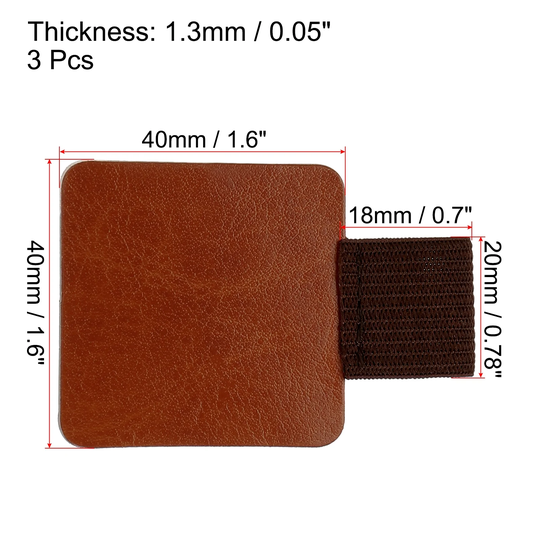 Pen Loop Holder, Leather Self Adhesive Pencil Clip with Elastic for Notebooks Planners Journals Calendars