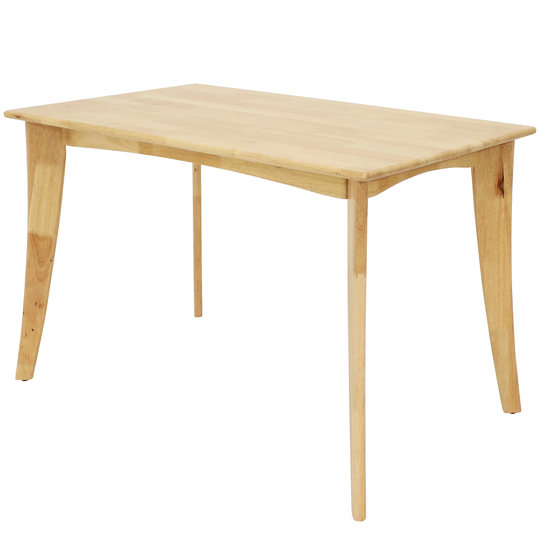 James 4-Foot Mid-Century Modern Dining Table - Natural