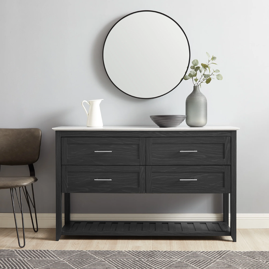 Middlebrook 4-Drawer Storage Buffet with Lower Shelf