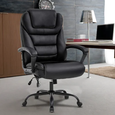 Big and Tall Leather Office Chair 500Lbs Wide Seat Chair