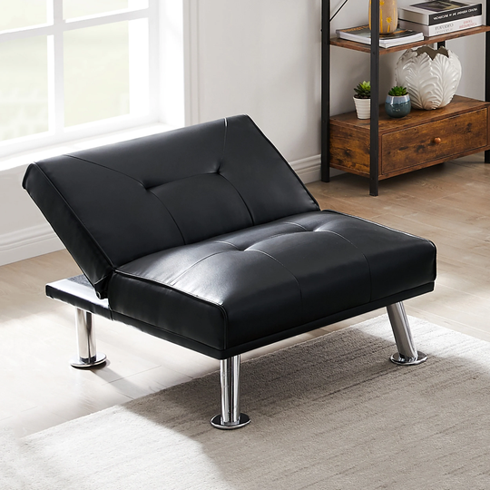 Francis Convertible Modern Single Sofa Bed with Ottoman