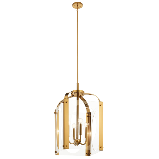 Kichler Lighting Pytel 4-Light Large Foyer Pendant Fox Gold