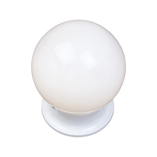 Maxim White Shade 1-light White Essentials 588x Flush Mount Light