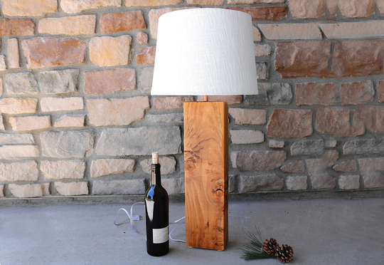 Tall Wood Table Lamp | Handmade Solid Reclaimed Buffet Unique Side Country Farmhouse Rustic Home Decor Gift For Him