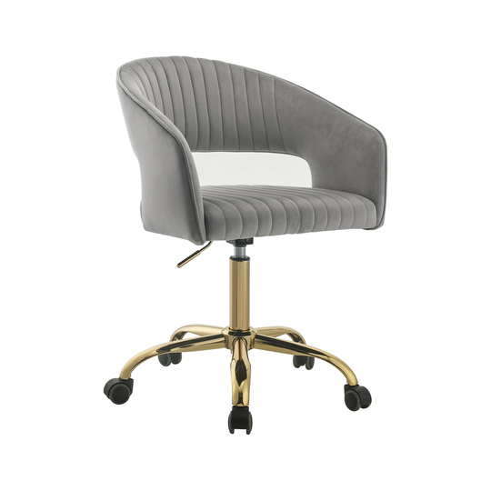 ACME Hopi Office Chair in Gray and Gold