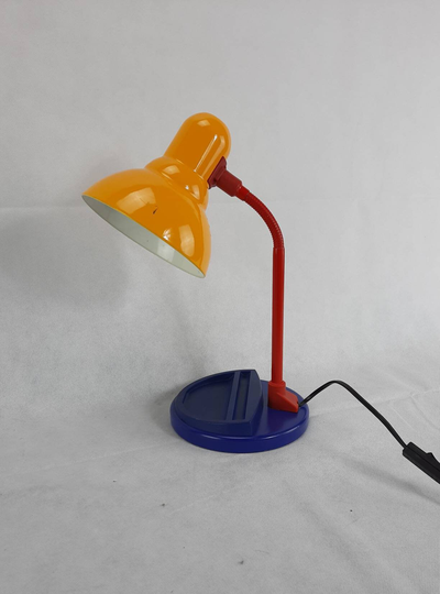 Table Lamp, Vintage Desk Retro Lighting, Lamp, Memphis Multicolor Mid Century Lamp
