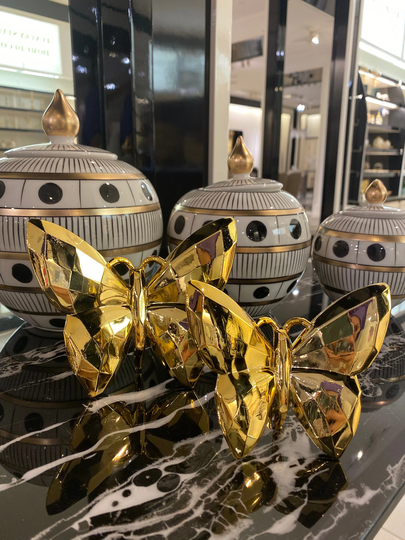 Gold Butterfly Decor, Gifts For Her, Tray Decor, Luxury Decor Accessories, Shelf Christmas Objects, Center Table