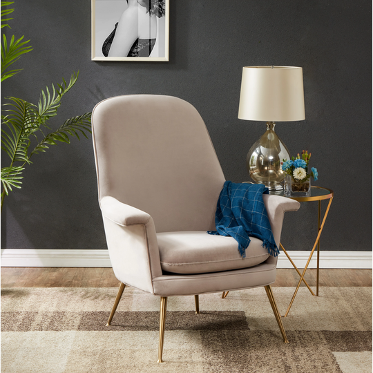 SAFAVIEH Couture Aimee Velvet Arm Chair - 33.46" W x 31.69" L x 40.94" H