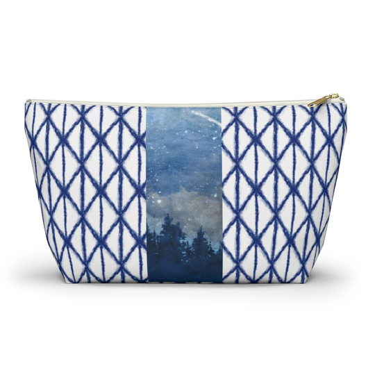 Zip Pouch, Shibori, Money Makeup Bag, Bestfriend Gift, Art Travel Zipper Pencil Cosmetic Durable Best Selling Gift Pouch
