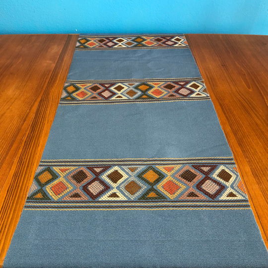Handwoven Cotton Table Runner From Chiapas, Mexico - 68" X 17"