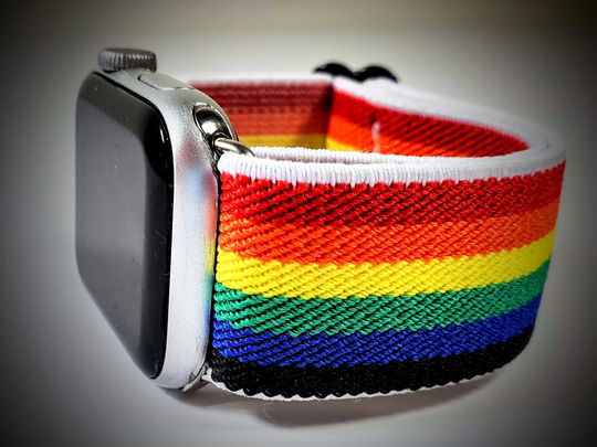 Rainbow Adjustable Elastic Watch Band For Apple - -38mm 40mm 41mm 42mm 44mm 45mm ; All Series | Models 1 8 & Se