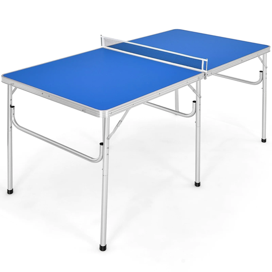 60 Inches Portable Tennis Ping Pong Folding Table with Accessories - 60" L x 30" W x 30" H