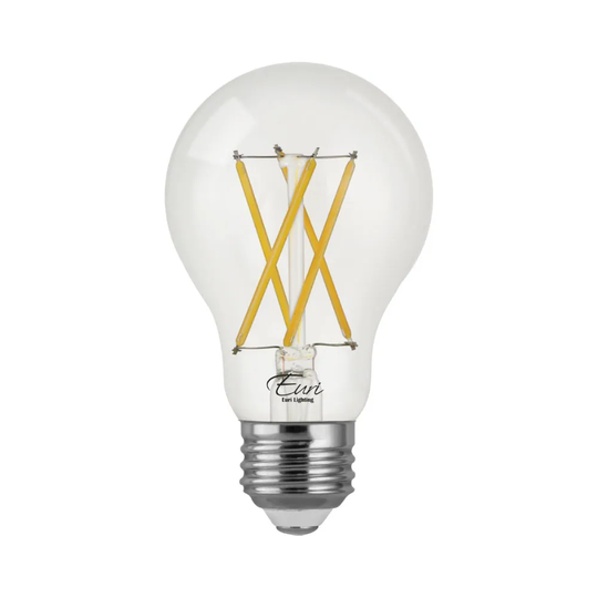 Euri Lighting LED A19, Warm White 2700K, Dimmable, 7W (60W Equivalent) - 2700K
