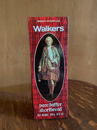 Rectangular Vintage Tin Walker's Shortbread - Prince Charles Edward Stuart Great Pen/Pencil Storage Container Circa 1950S