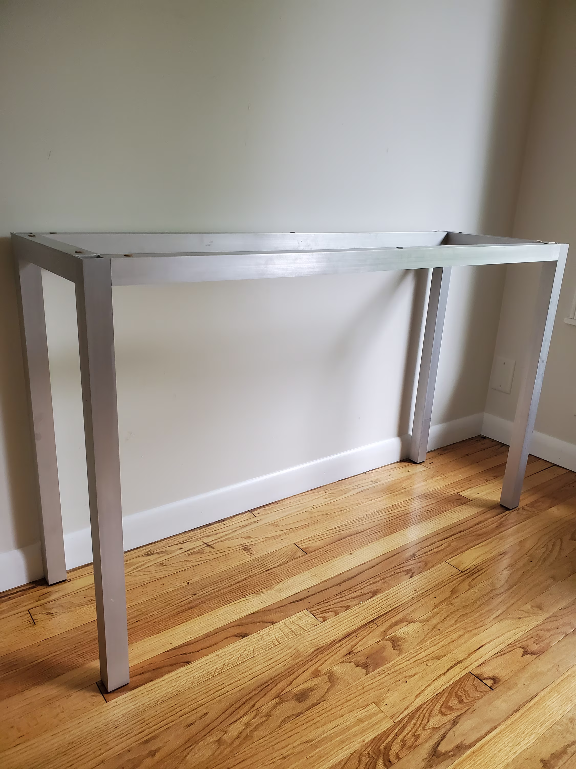 straight Metal Table Legs Base 1.5" Aluminum