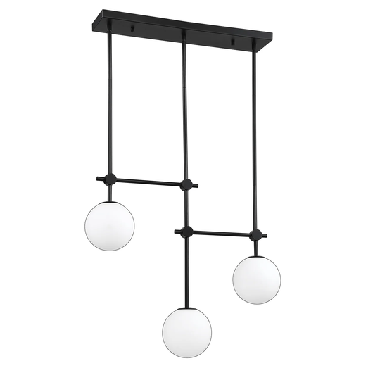 Phoenix 3-Light Black Bar
