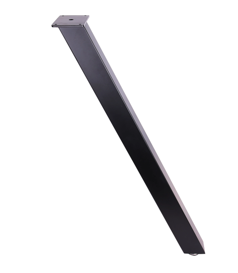 1Pc X 28" Angled Steel Dining Table Leg, Coffee Table Leg, Office Leg, Computer Desk Leg, Industrial Kitchen Leg, Black