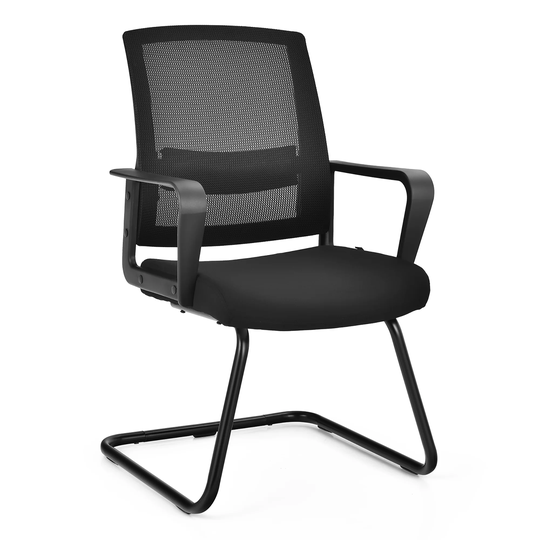 Costway Mid Mesh Back Conference Chair Reception Office Guest Arm - See Details