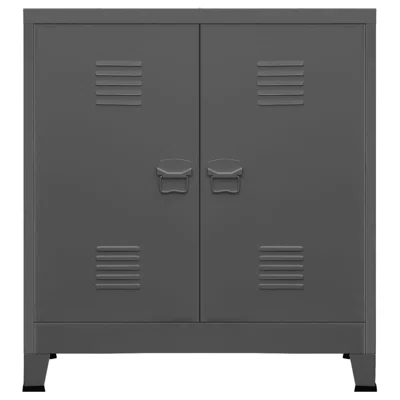 Latitude Run® Industrial Filing Cabinet Anthracite 35.4"X15.7"X39.4" Steel