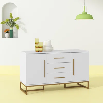 Aguiar 47.6" Wide 3 Drawer Sideboard
