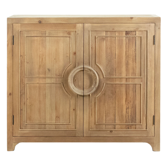 Waylon 40" Reclaimed Pine Hand Carved 2-Door Sideboard