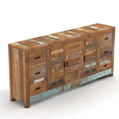 Nirvana 60" Wide 6 Drawer Solid Wood Sideboard