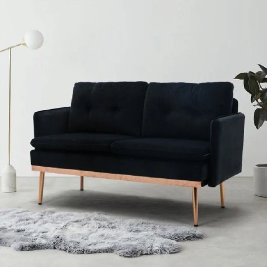 Velvet Sofa , Accent sofa .loveseat sofa with Stainless feet