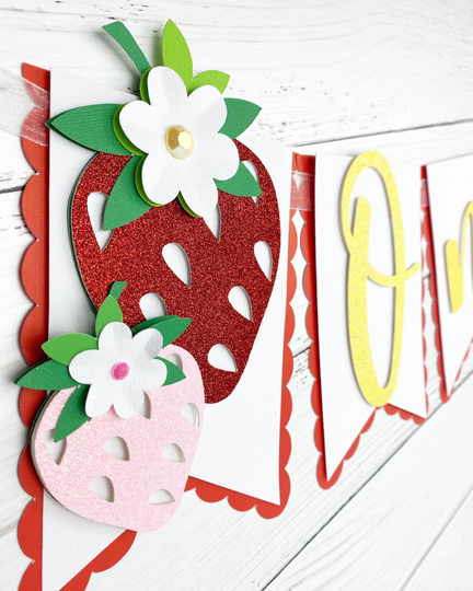 strawberry Theme High Chair Sign, Berry Theme, 1st Birthday, Sweet, Party