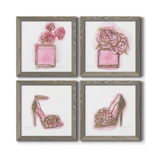 Golden Perfume I-Premium Framed Canvas - Ready to Hang - Multi-Color