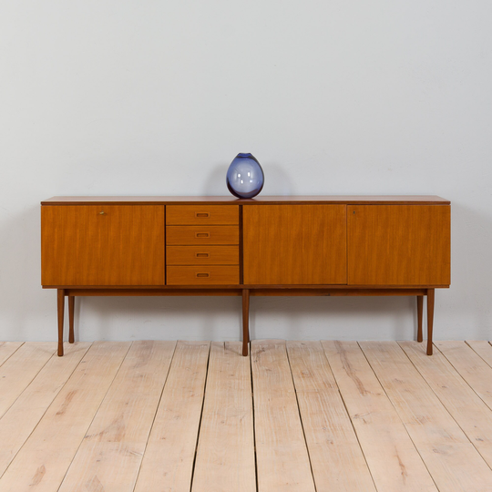 Italian Extra Long Mid Century Teak Sideboard By Ima Mobili, Vicenza 1970S