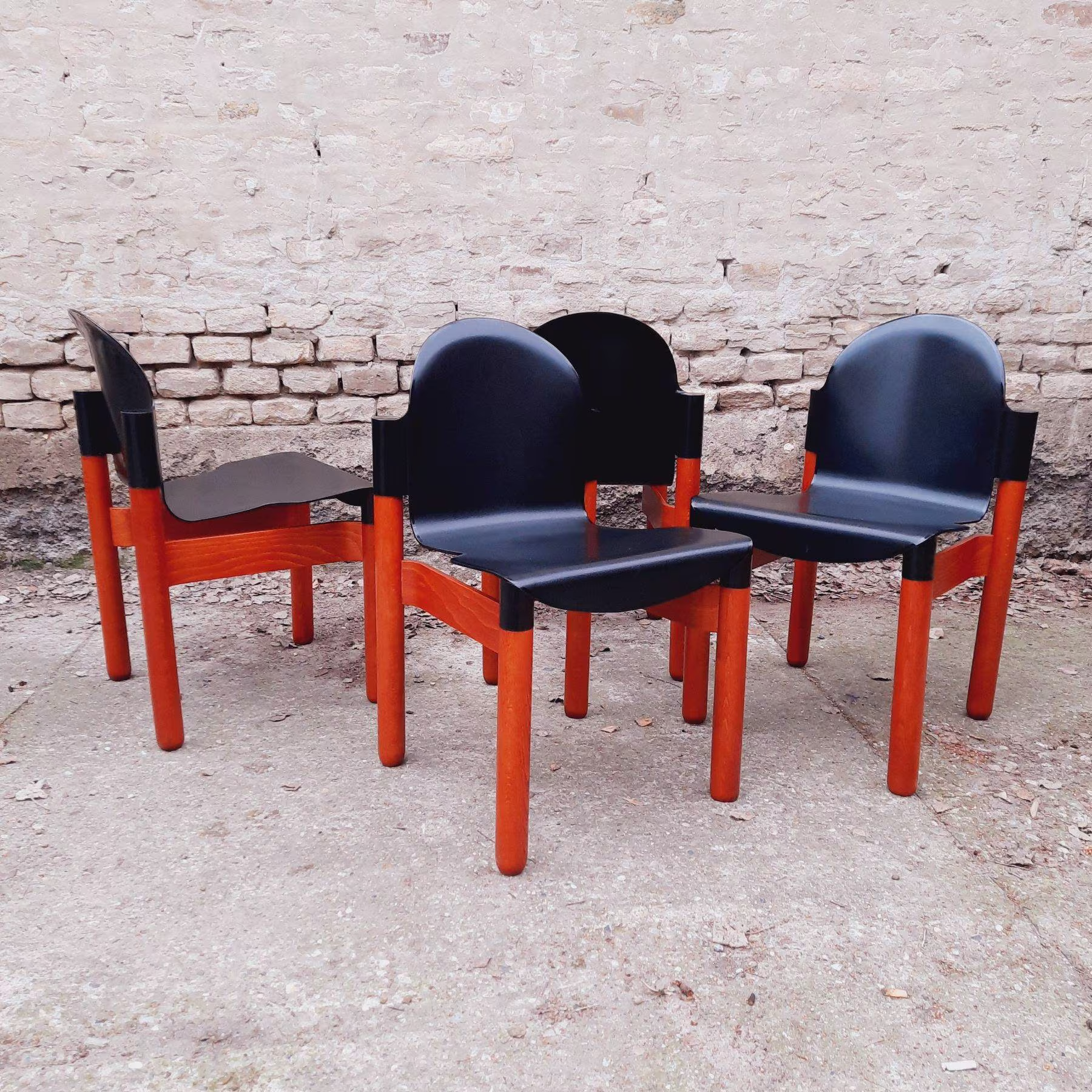 1 Of 3 Flex 2000 Chairs By Gerd Lange For Thonet, Vintage Chair, Retro Chair Dining Mid Century