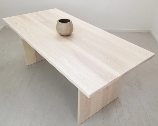 1.5" Panel Dining Table in Sunwashed Ash