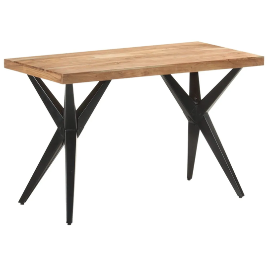 vidaXL Dining Table 47.2"x23.6"x29.9" Solid Acacia Wood