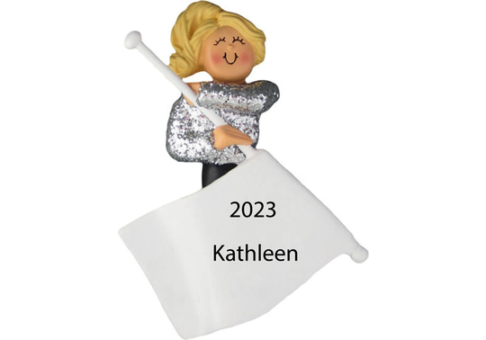 Personalized Color Guard Gifts 2022-Color For Flag Girl Ornament-Marching Band-Color Flags Ornament-Winter Ornament