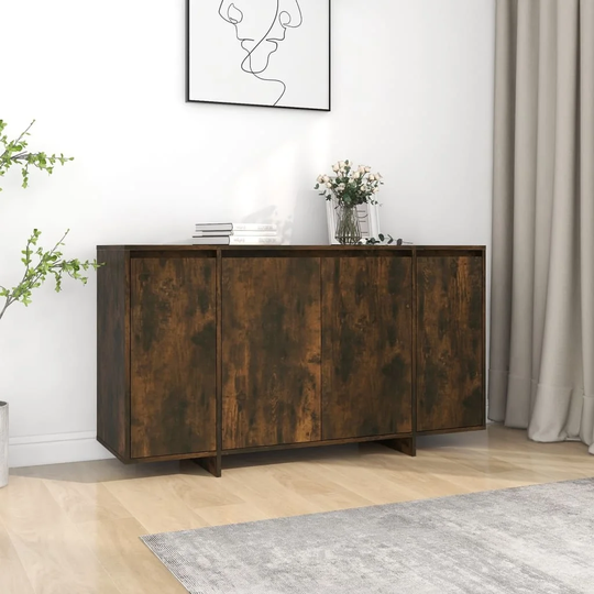 Sideboard Smoked Oak 53.1"x16.1"x29.5" Engineered Wood