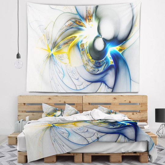 Designart 'Shining Multi Colored Plasma' Abstract Wall Tapestry