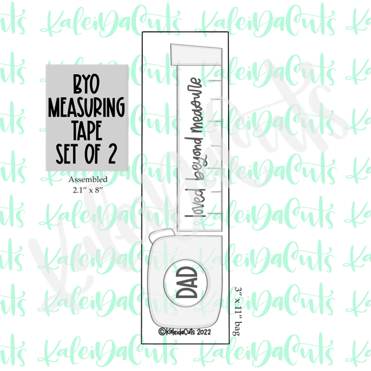 Byo Measuring Tape Set Of 2 Cookie Cutters