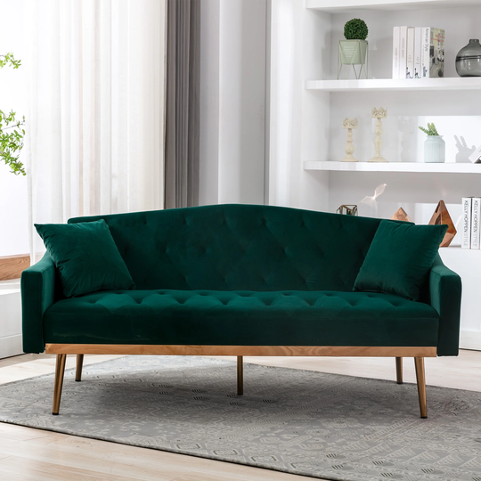 Living Room Velvet Loveseat Sofa