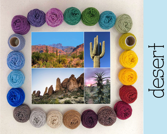 Wool Yarn Kit For Tapestry Weavers - Colors Of The Desert