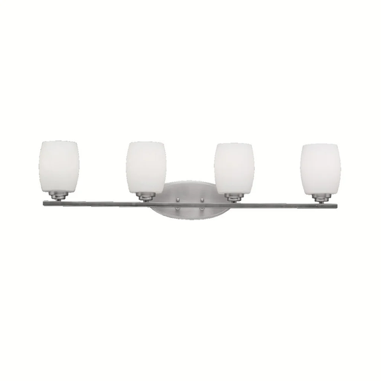 Kichler Lighting Eileen Collection 4-light Brushed Nickel Bath/Vanity Light